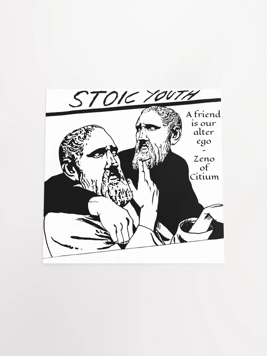 Stoic Youth Zeno of Citium quote Enhanced Matte Paper Poster (in) product image (4)