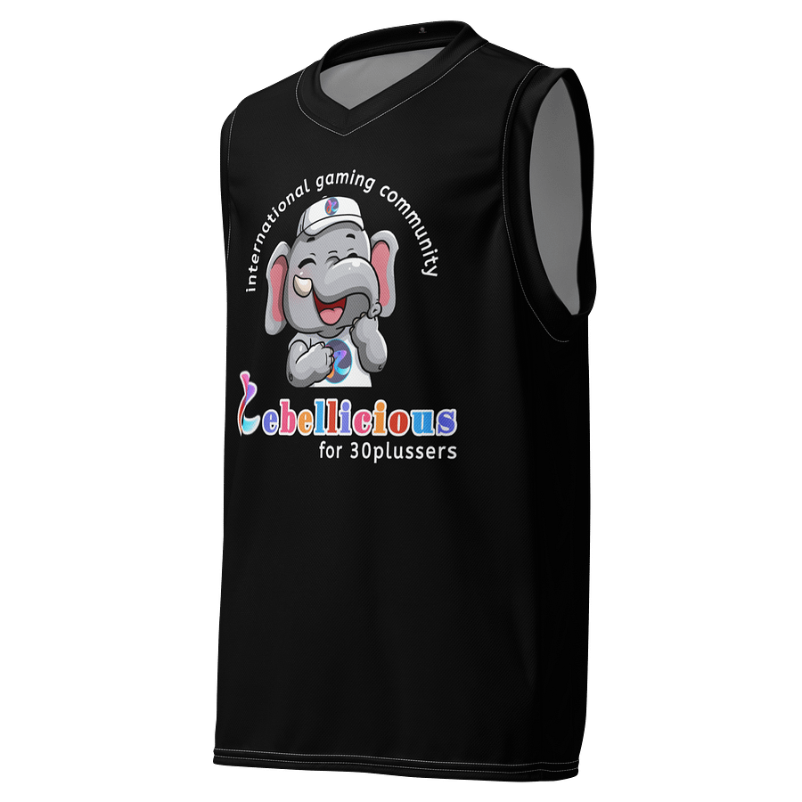 Basketball Jersey Laughing Rebelphant Black product image (1)