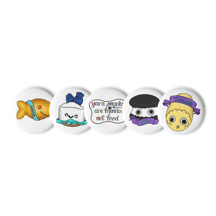 Yarn Snacks Button Pack 2 product image (1)