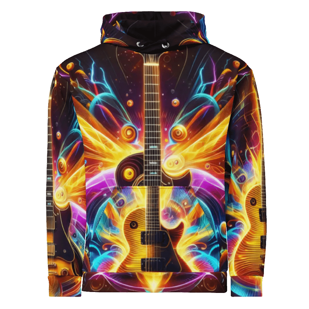 Guitar Musical Instrument - All-Over Unisex Hoodie #14 product image (5)