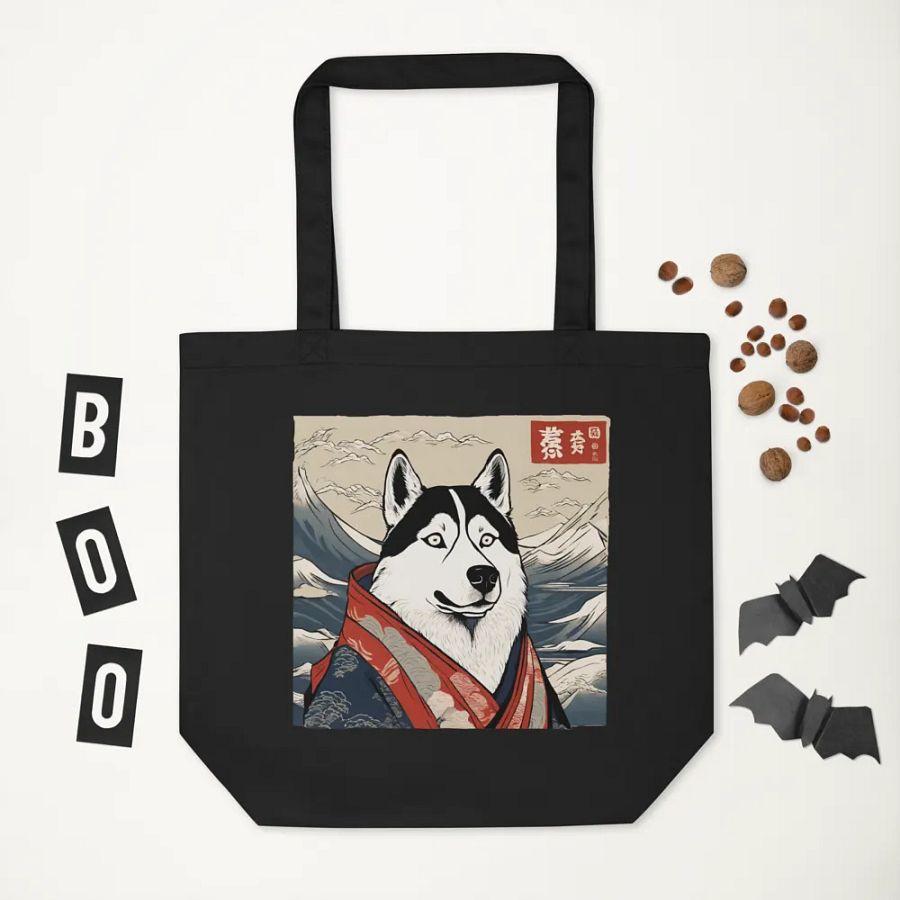 Funny Husky Oriental Eco-Friendly Tote Bag product image (2)