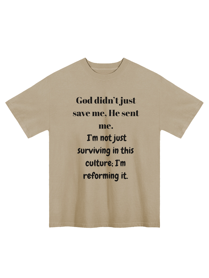 Embrace the Call Ethereal Black Oversized Tee product image (3)