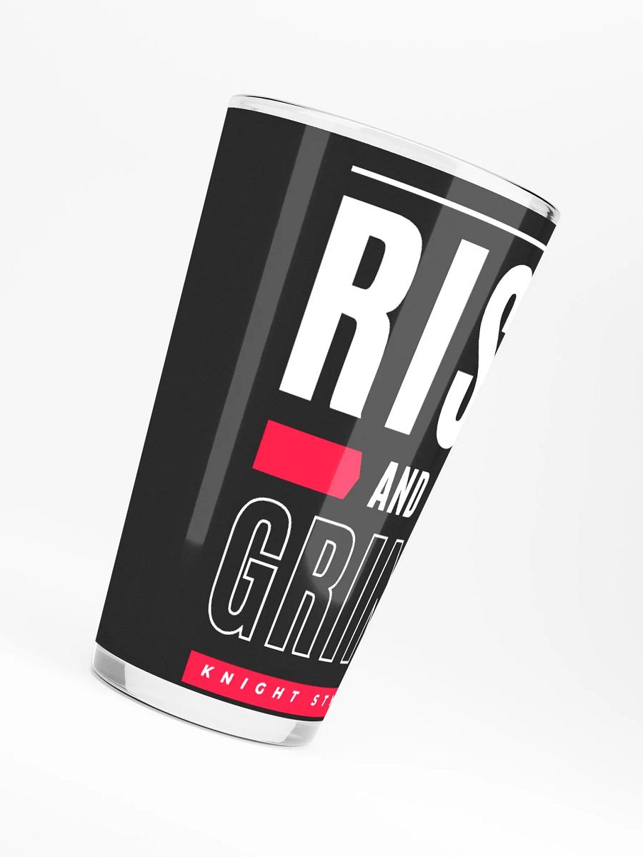 Rise and Grind Shaker Pint Glass product image (6)