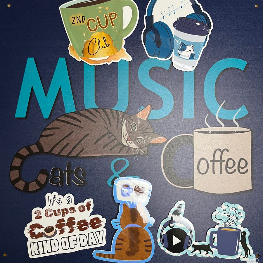 Music, Cats, and Coffee Stickers product image (5)