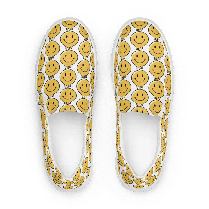 Cheerful Smiley Grid Slip-Ons product image (1)