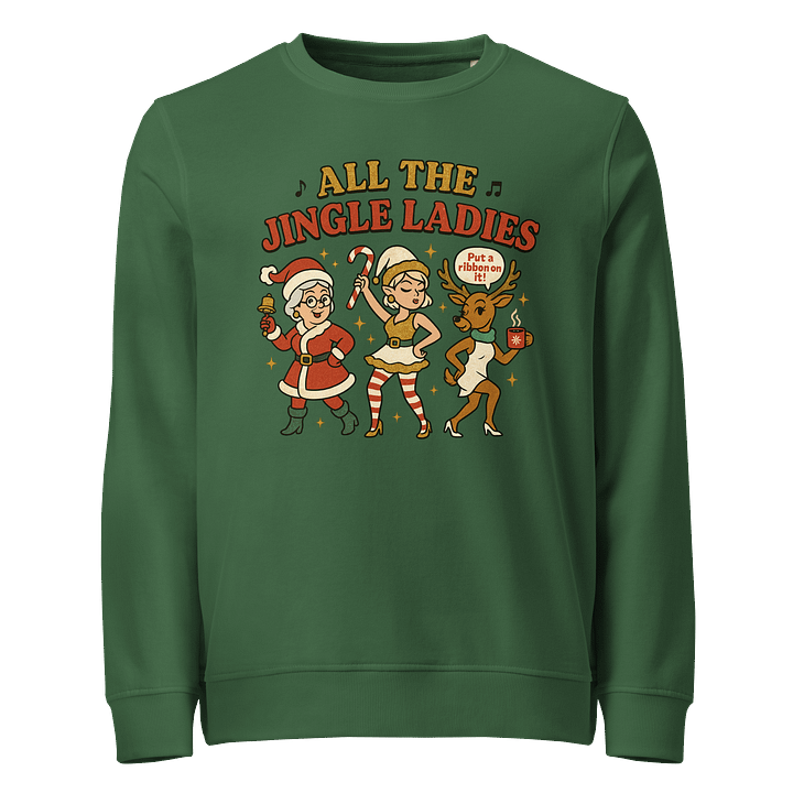 Jingle Ladies Organic Sweatshirt product image (2)
