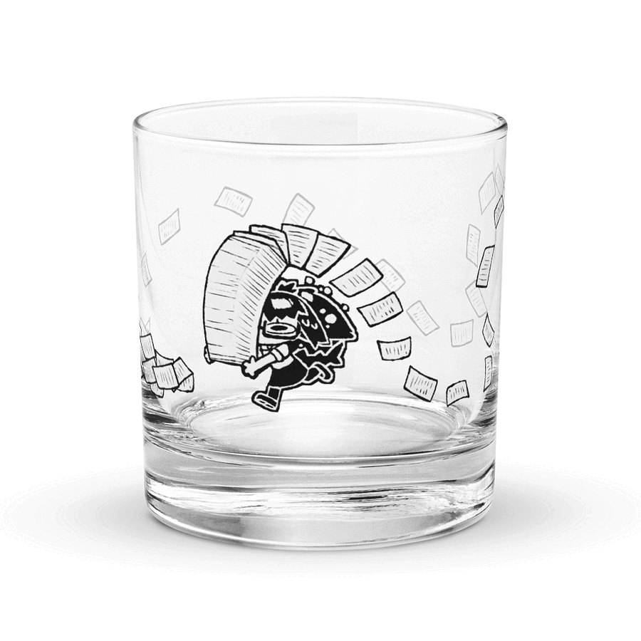 Run From Your Problems Glass product image (1)