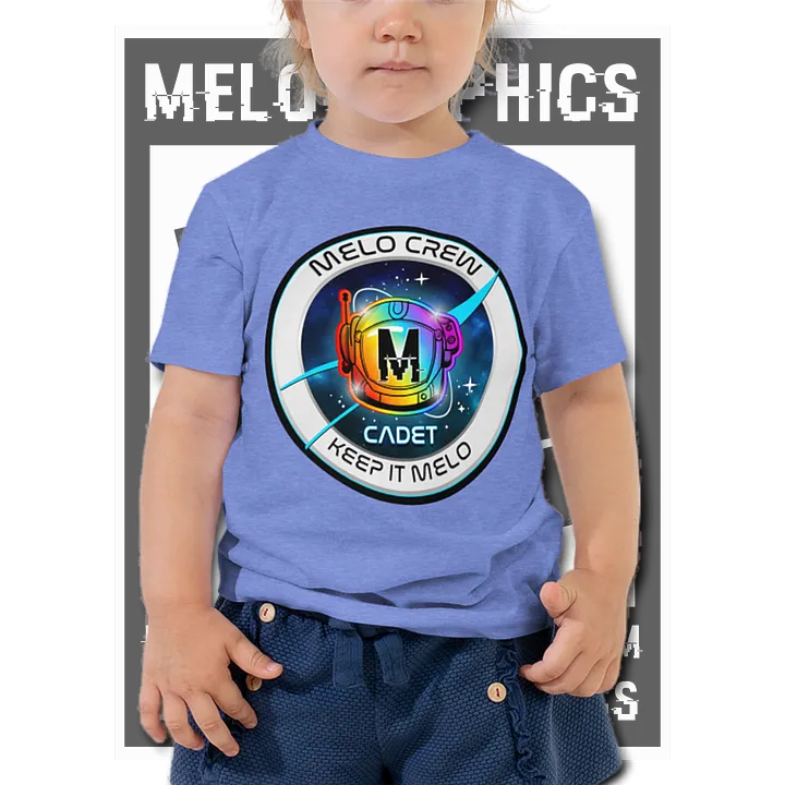 #MeloCrew Badge: Cadet - Basic Toddler T-Shirt | #MadeByMELO product image (1)
