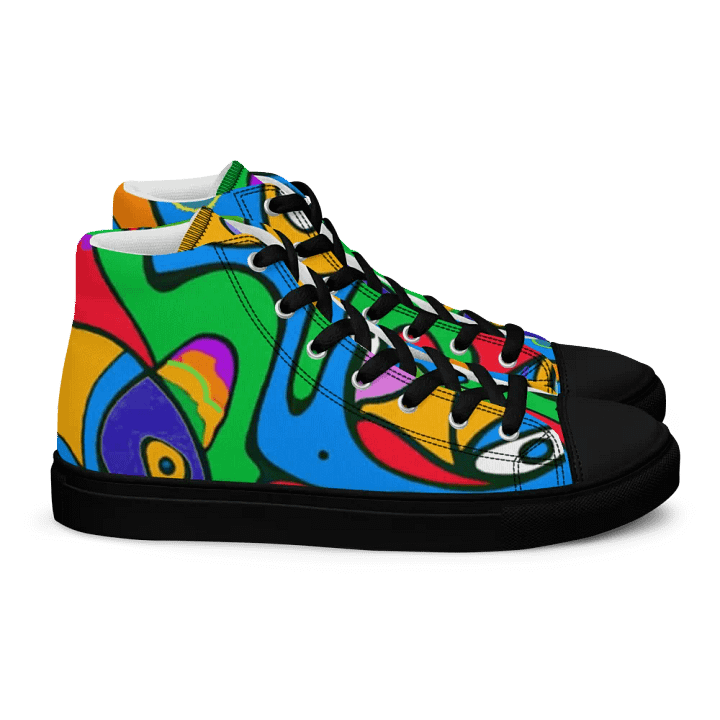 Fishtopia High Top Canvas Shoes product image (2)