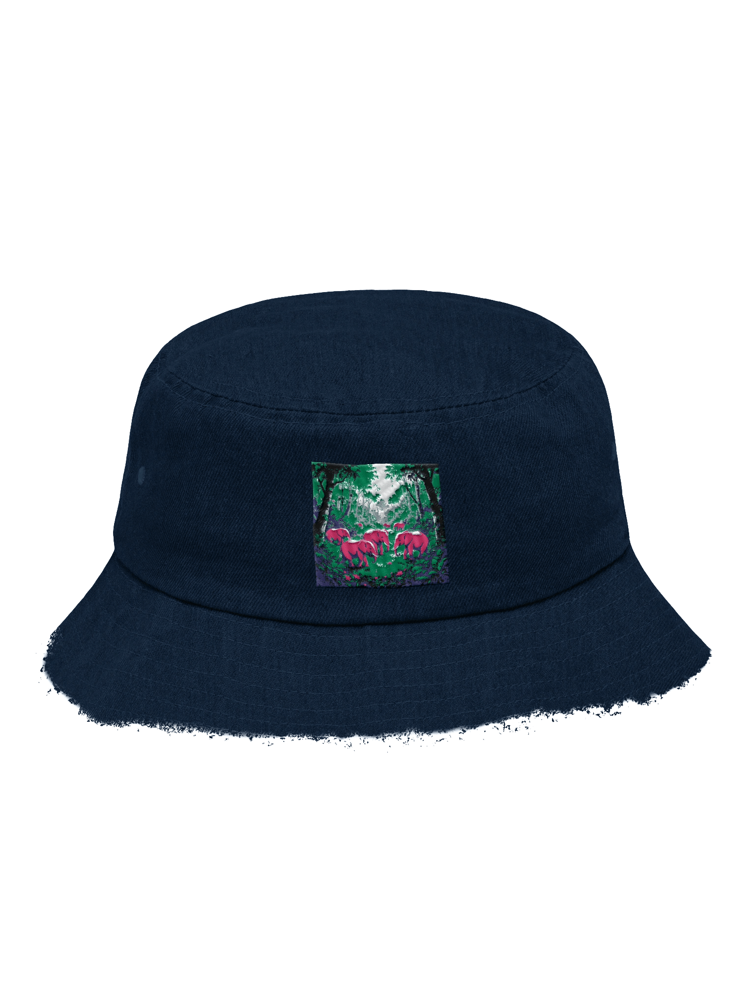 Enchanted Forest Pink Elephant Bucket Hat product image (1)