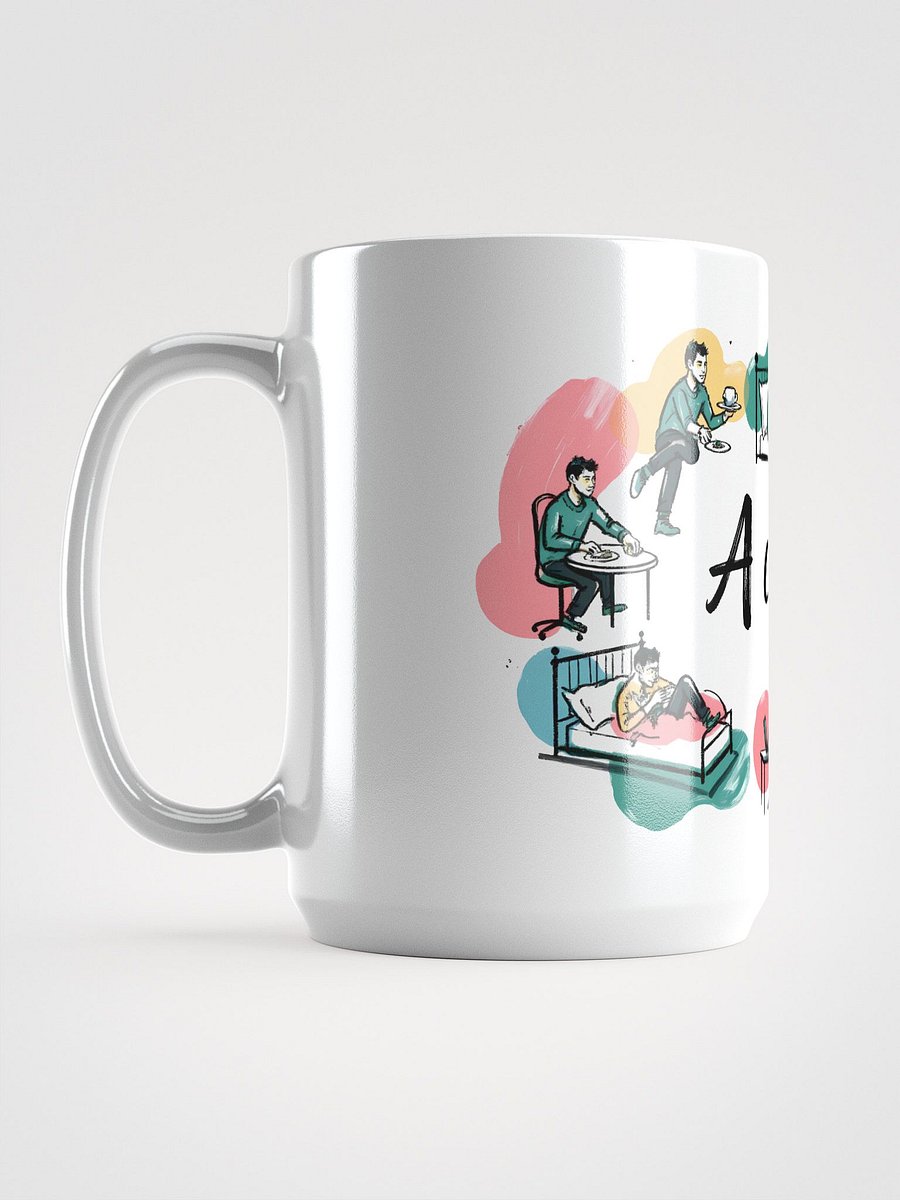 Cozy Daily Rhythms Poster | A Cycle Illustration Glossy Mug product image (6)