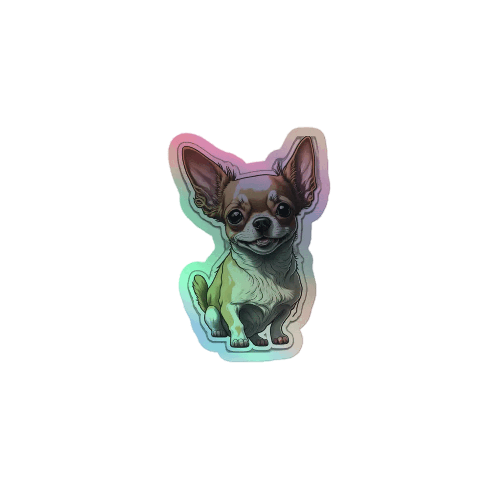 Charming Chihuahua Holographic Sticker Set product image (1)