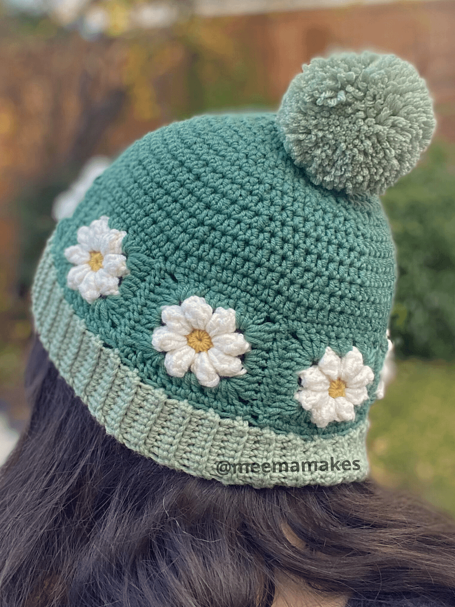 Daisy Beanie Hat Pattern product image (2)