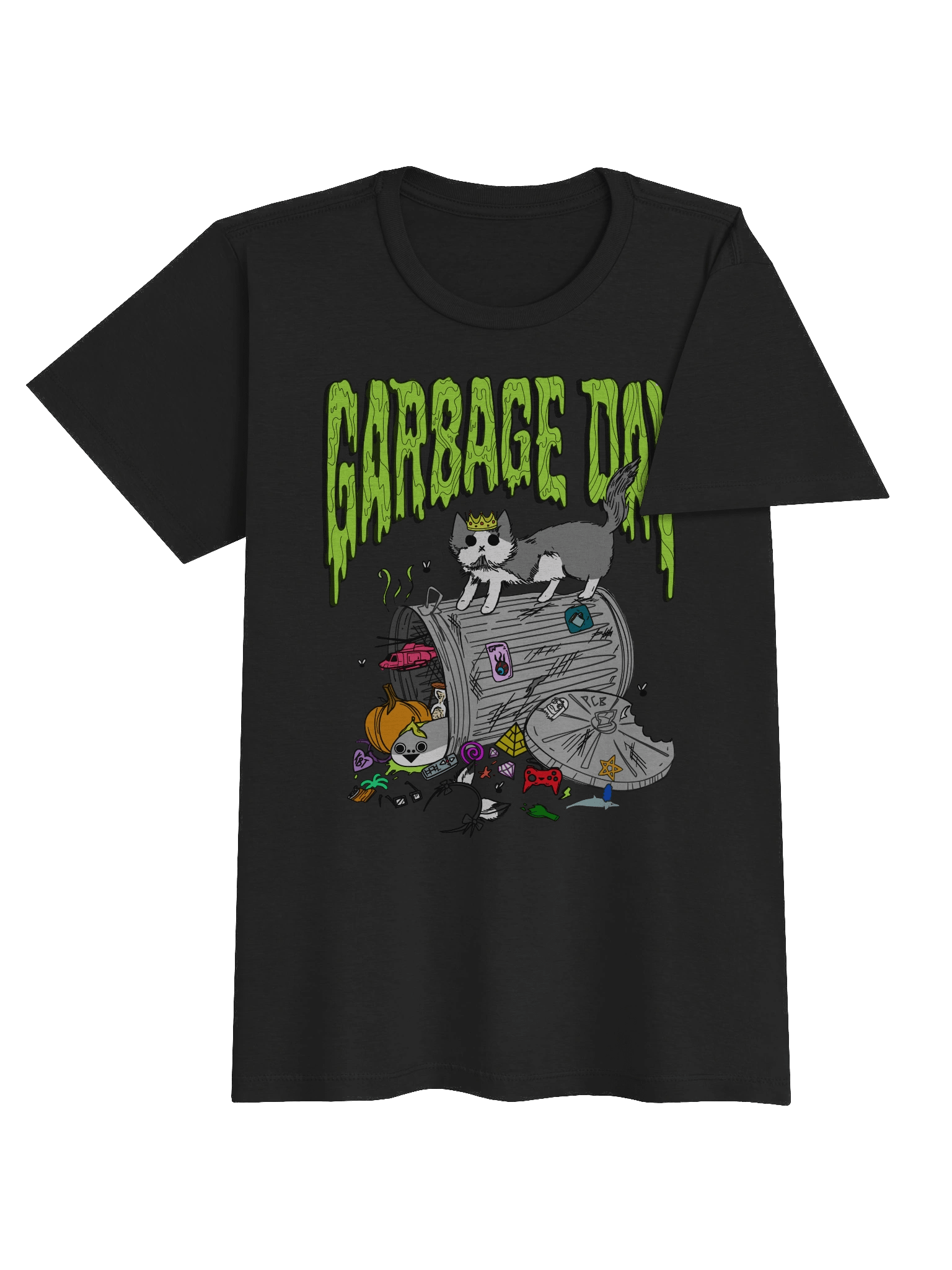 women's garbage day printed shirt product image (4)
