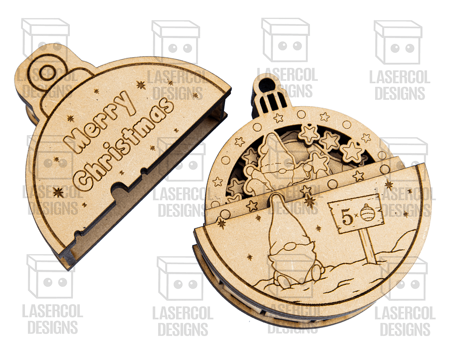 Small Ornaments Box (Gnomes version) - Laser Cut Files product image (5)