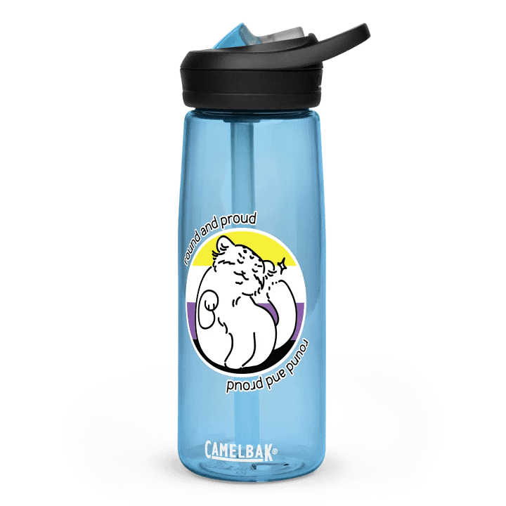 Round and Proud Manul Pride Nonbinary Version - CamelBak Bottle product image (4)