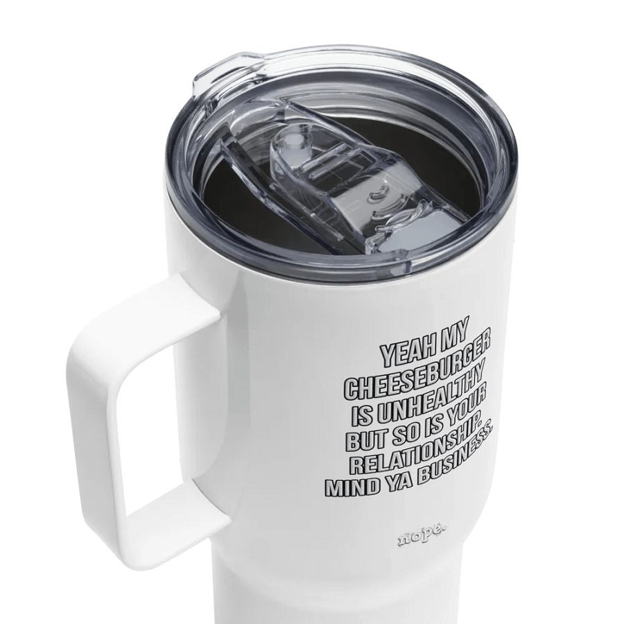 nope. resolute - cheeseburger tumbler lg product image (4)
