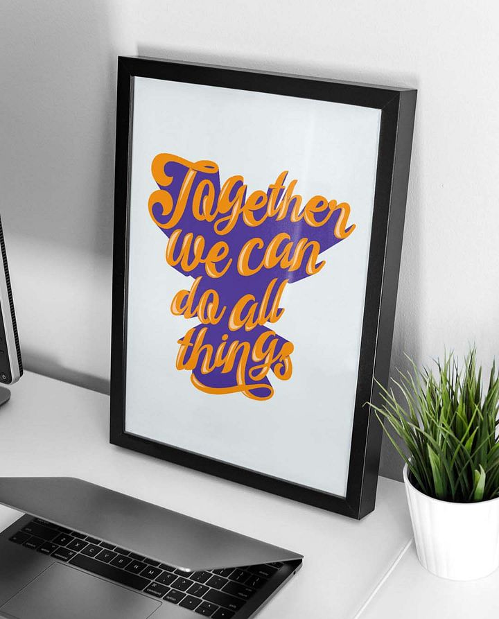 We Can Do All Things Quote Affirmation Printable Wall Art Decor - Instant Download product image (2)