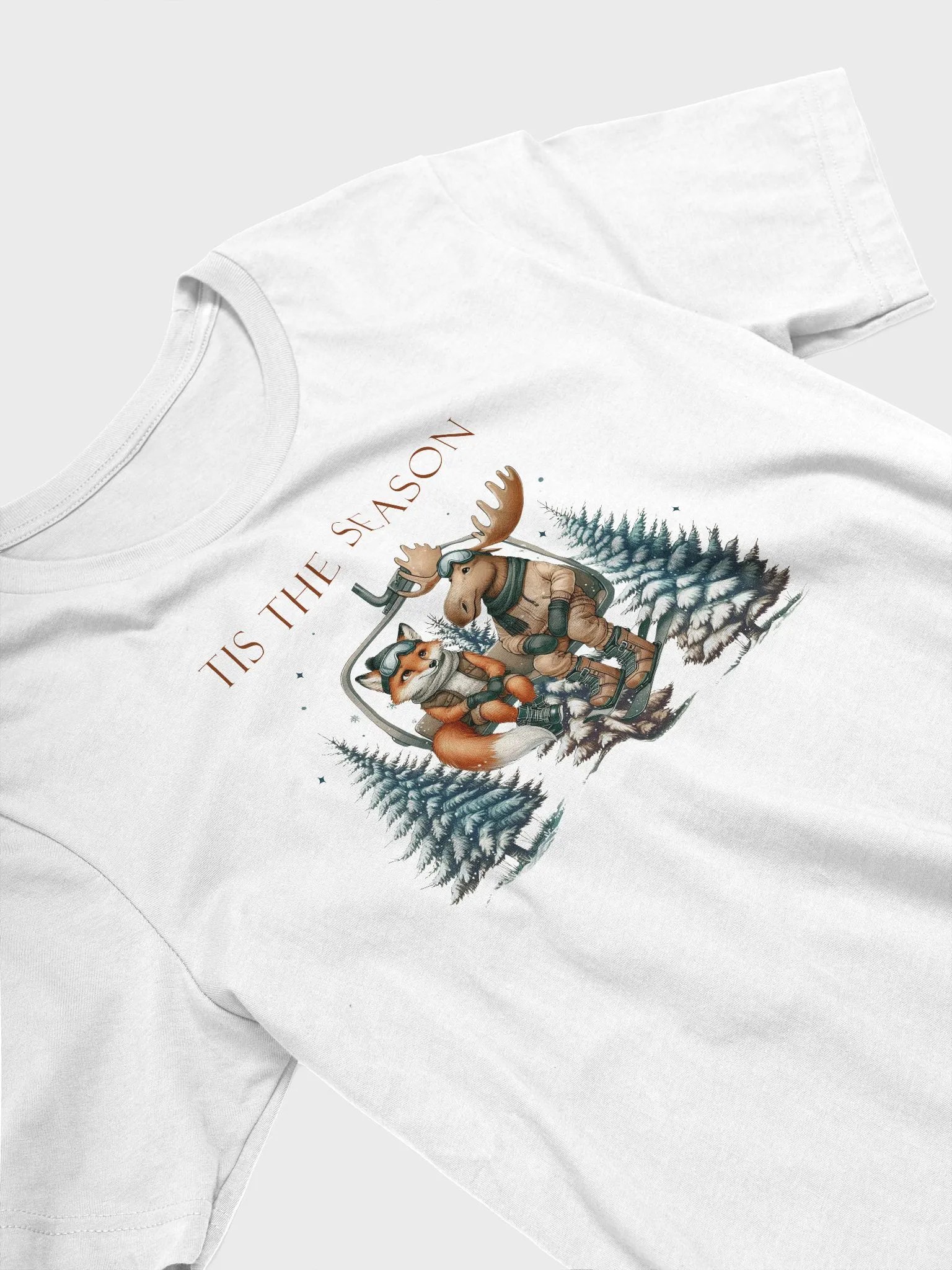 Tis the Season for a Fun Ride with Festive Friends Unisex Supersoft T-Shirt product image (3)