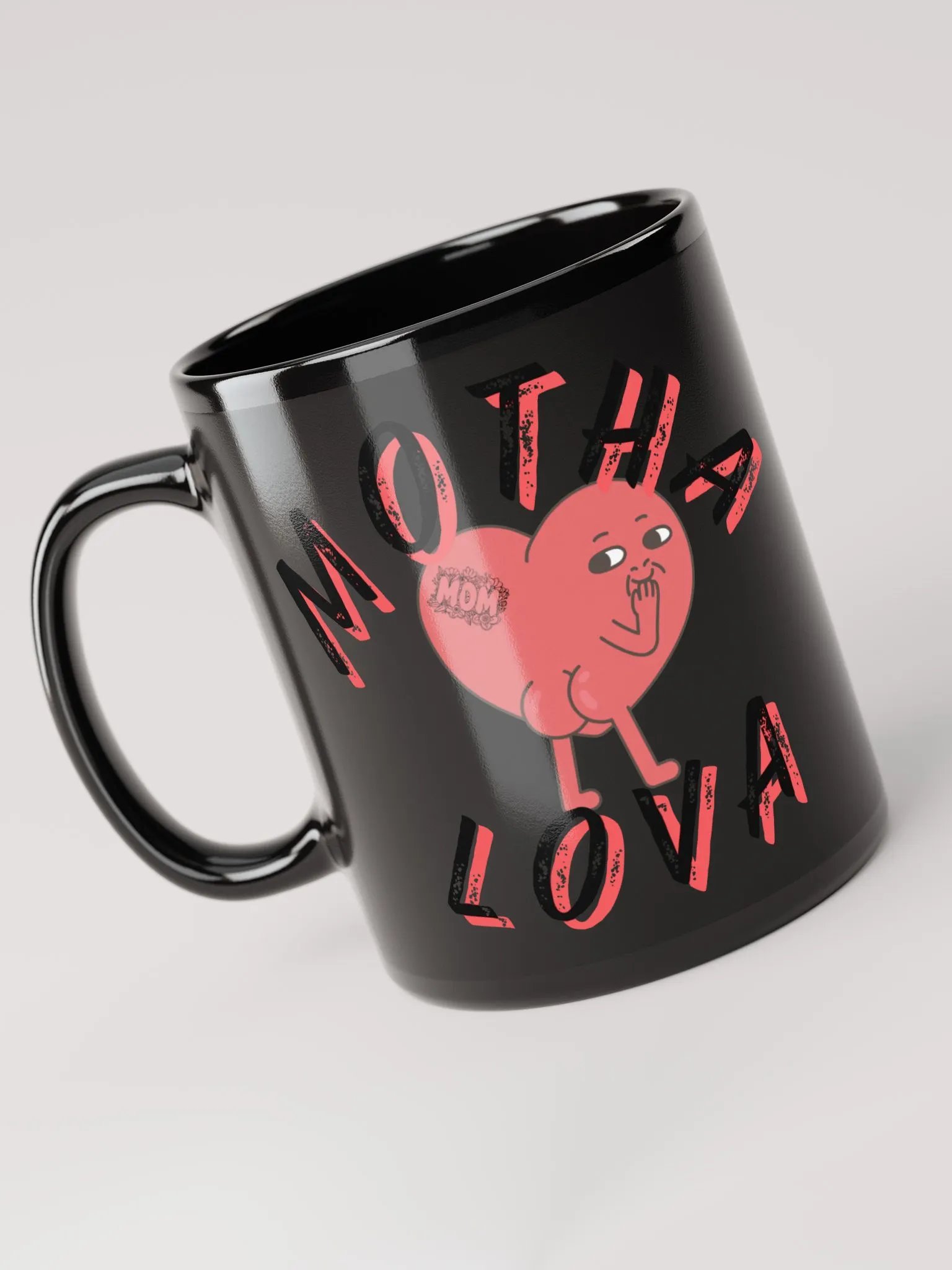MOTHA LOVA MUG gloss black product image (3)