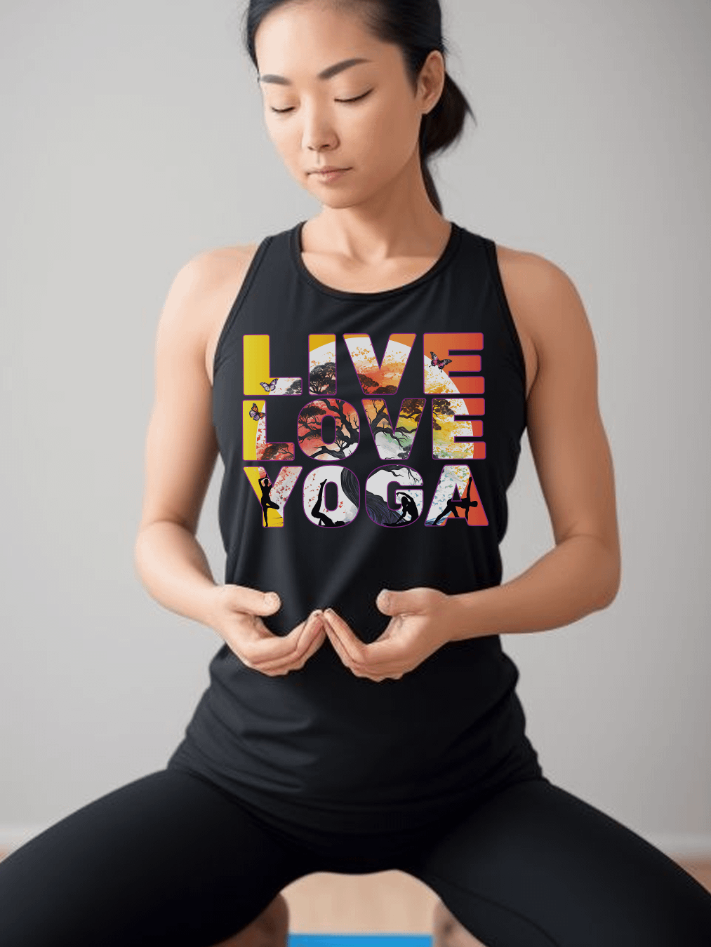 Live Love Yoga Mind Body and Spirit Meditation Instructor TeacherPractitioner Tank Top product image (2)