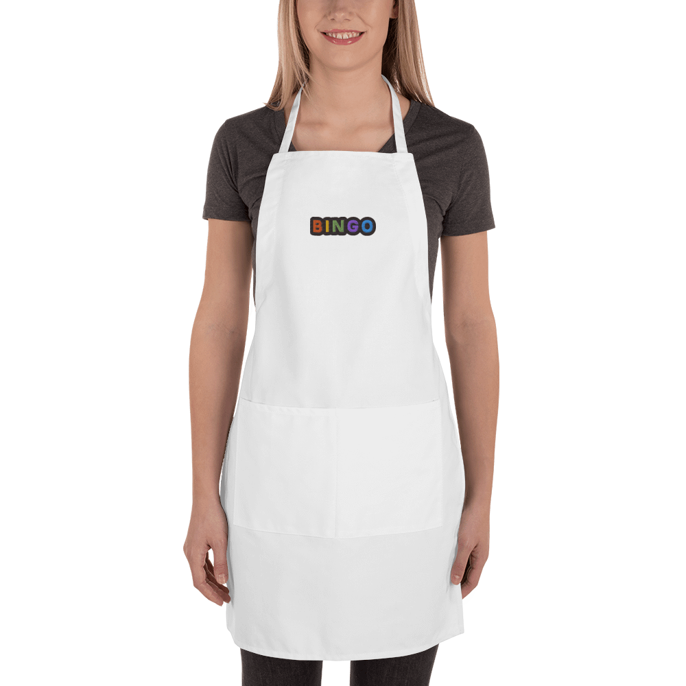 Alt Embroidered Bingo Letters Apron (White) product image (2)