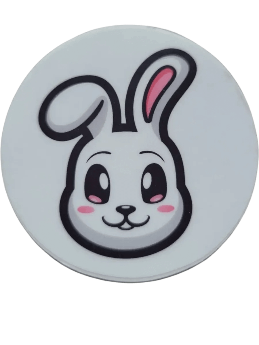 2x2 Round Bunny Stickers product image (1)