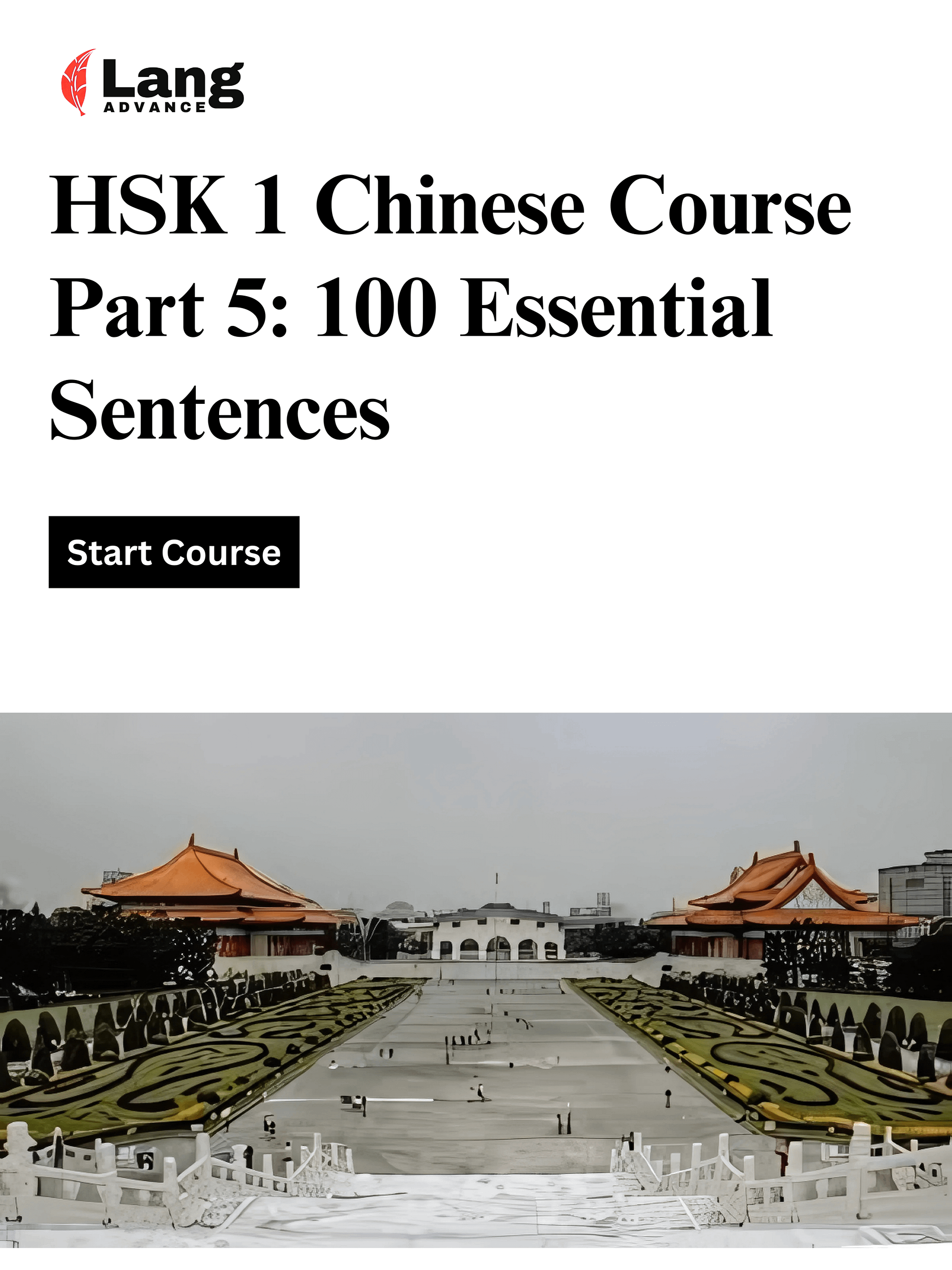 Chinese HSK 1 Course - Part 5, Learn 100 Chinese Sentences product image (1)