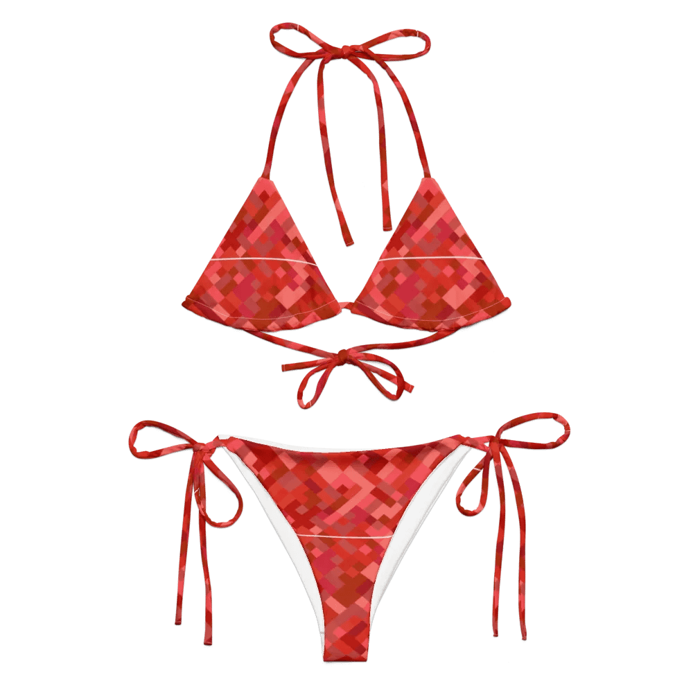 Colorful Mosaic Pattern Design String Bikini - v3 product image (6)