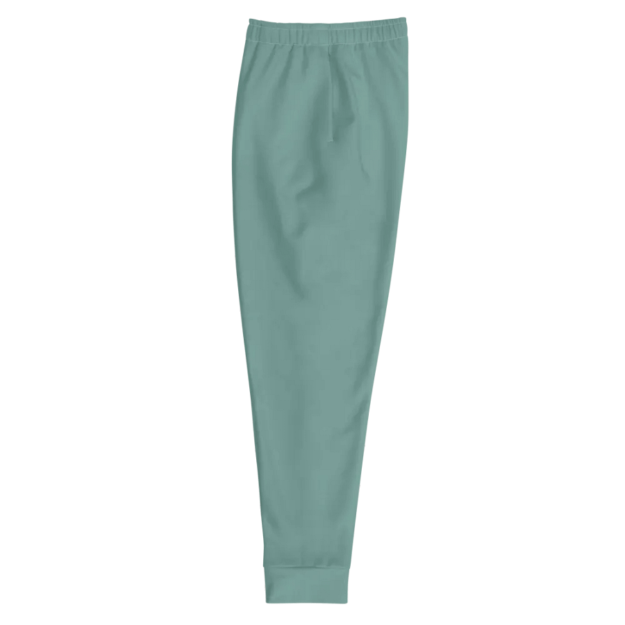 Plain Medium Teal Green Soft Summer Recycled Polyester Premium Men's Joggers by Treasure Pie product image (6)
