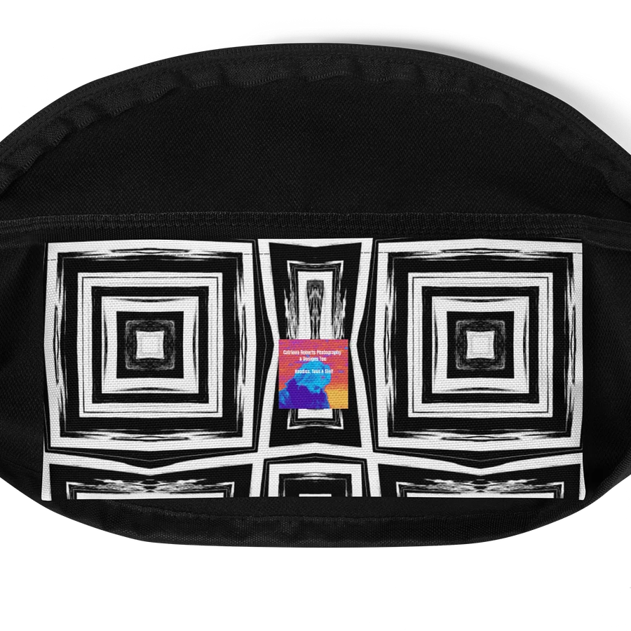 Abstract Monochrome Repeating Pattern Fanny Pack product image (8)