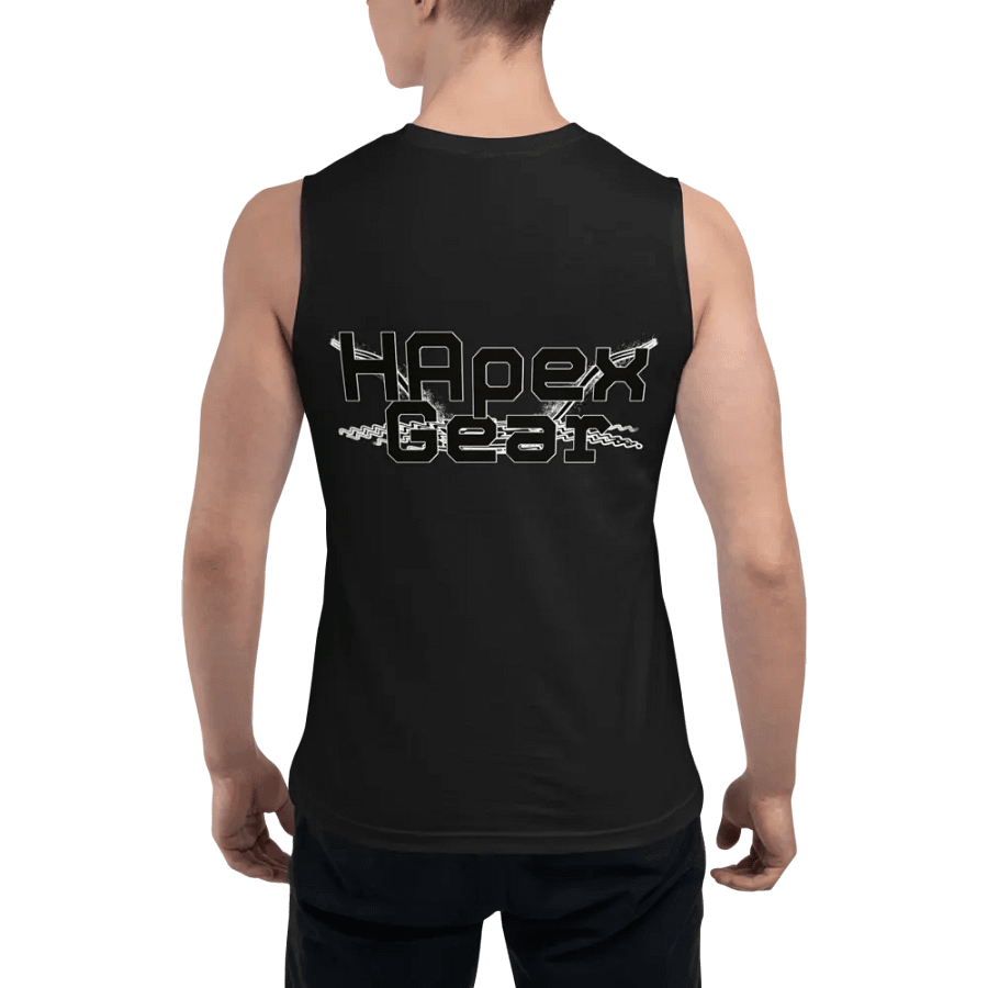 Muscle Tank - Embroidered - Black HApex Gear Black Logo product image (7)