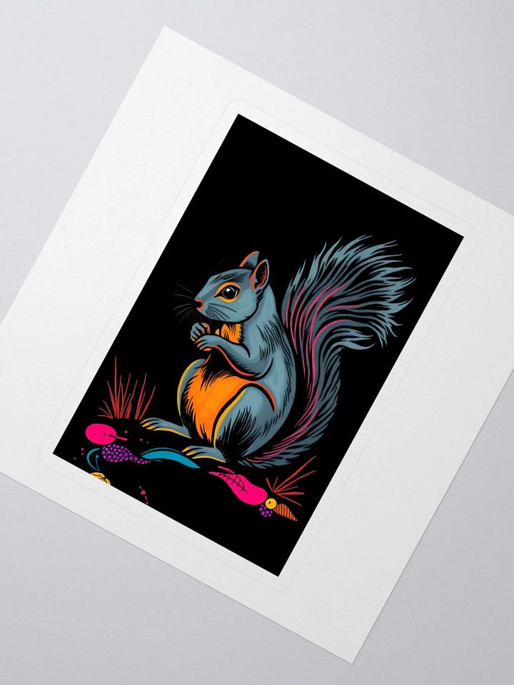 Funky Squirrel Kiss Cut Stickers product image (2)