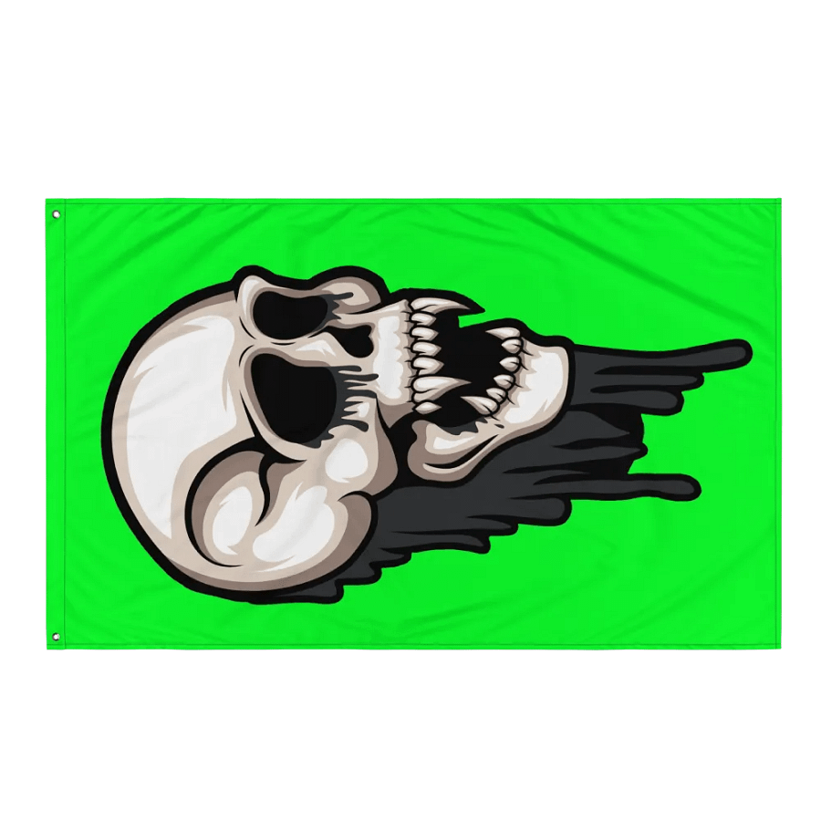 Def-Zombie Skull Flag product image (4)