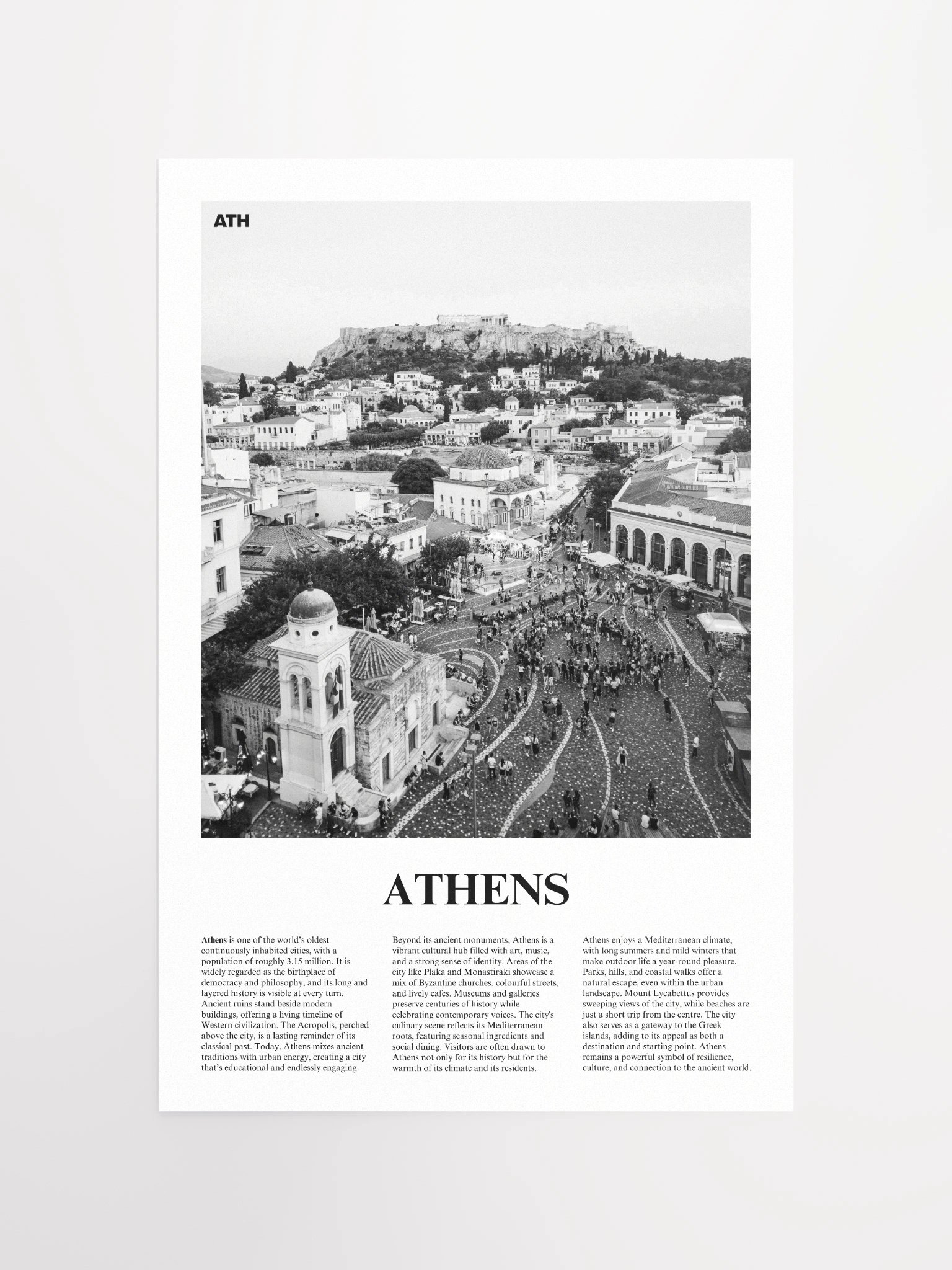 Athens 01 Newspaper Poster product image (5)