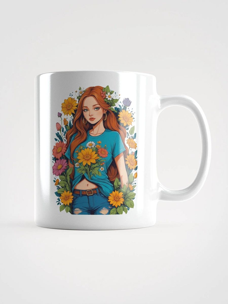 Bloomcore Flower Girl Coffee or Soup Mug - 11 oz - 15 oz - 20 oz - v1 product image (1)