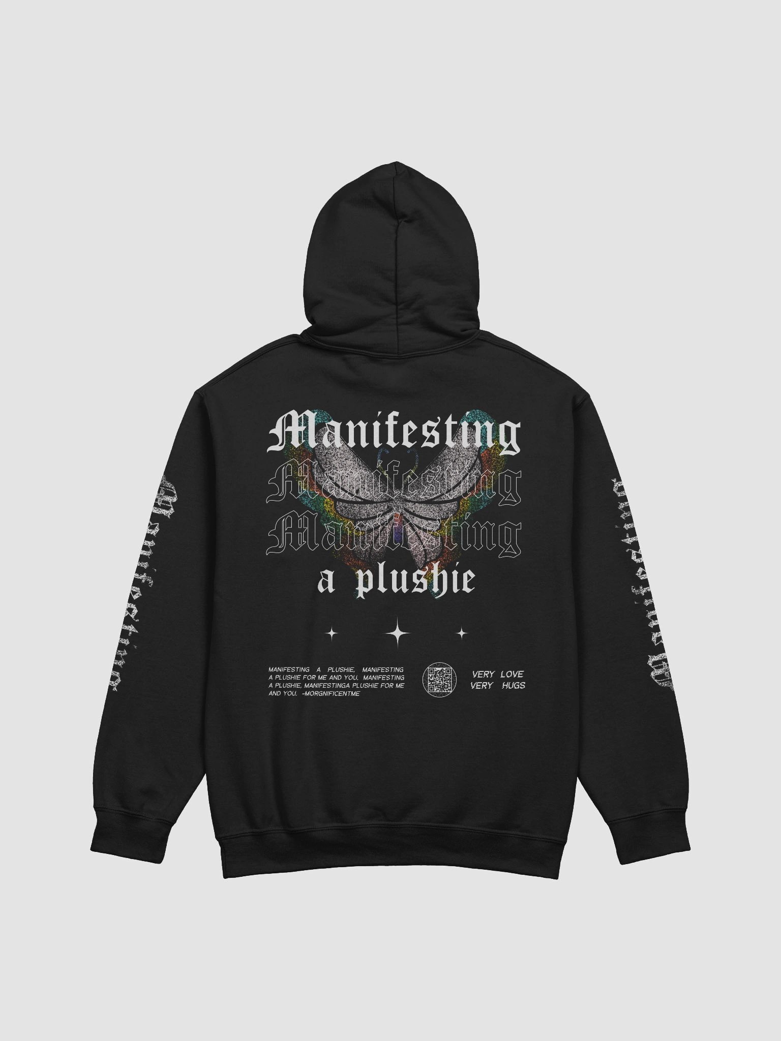 Manifesting a Plushie Pullover Hoodie - Grunge Butterfly Edition product image (4)