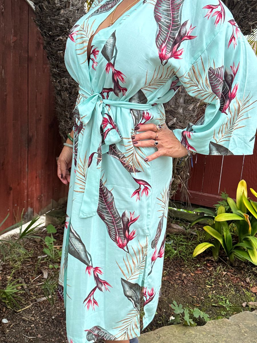 Teal Paradise Kimono product image (4)