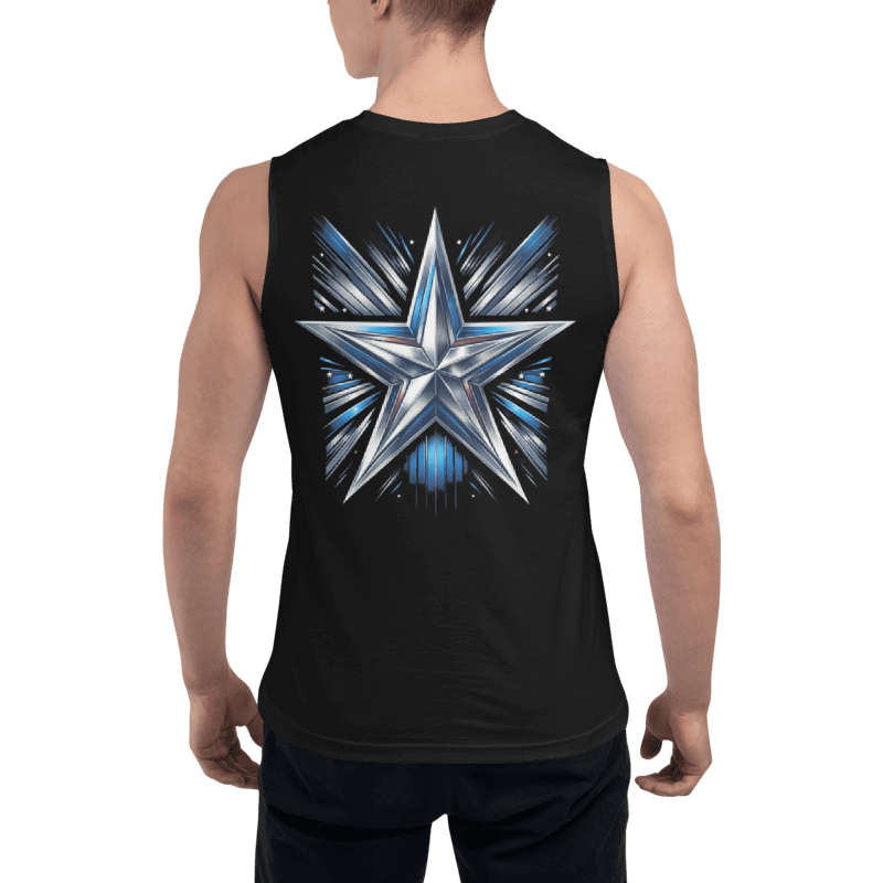 T3 Blue Star Burst Mens Tank product image (7)