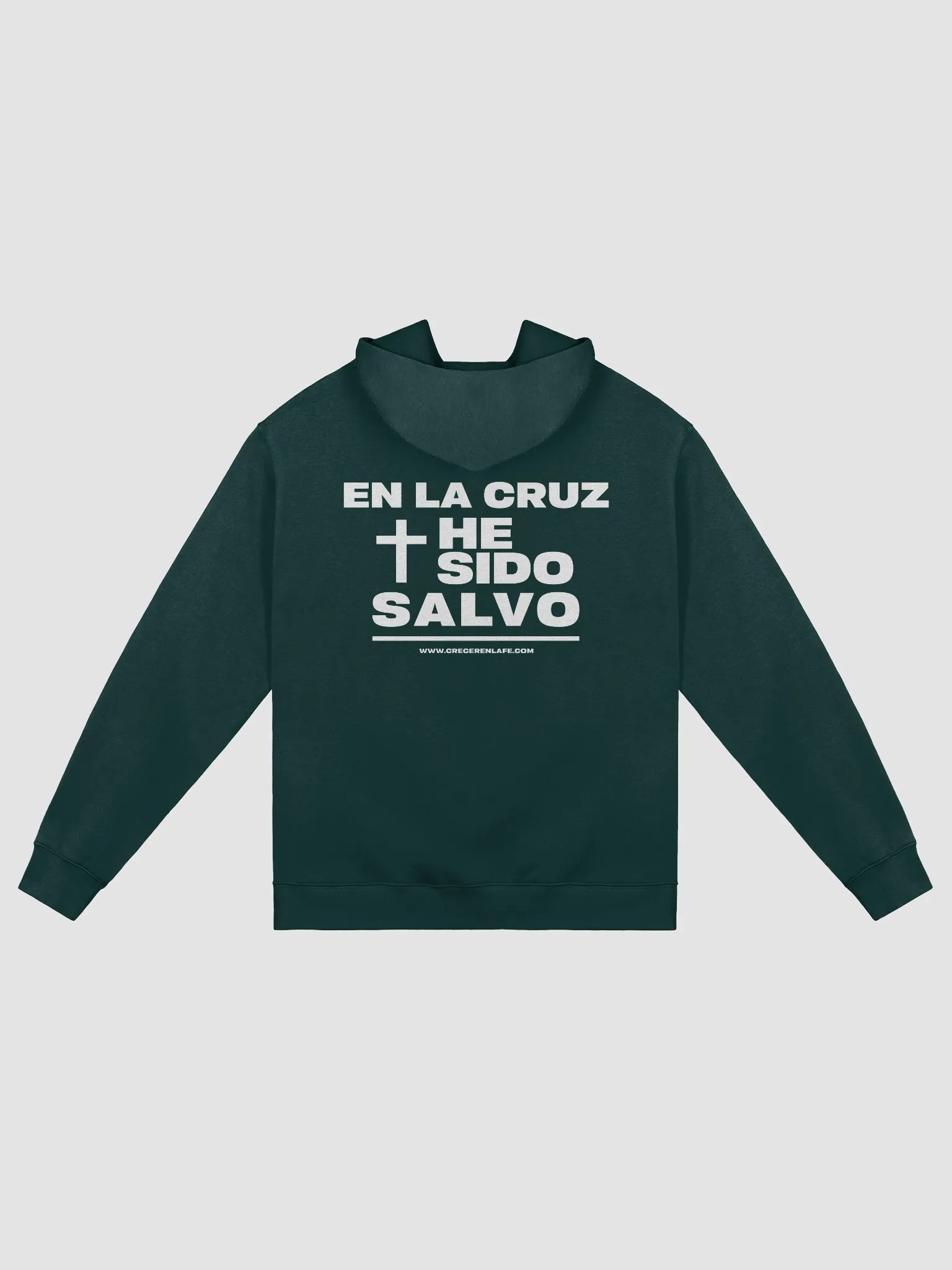 Hoddie Premium "En La Cruz He Sido Salvo" - Crecer en la Fe product image (2)