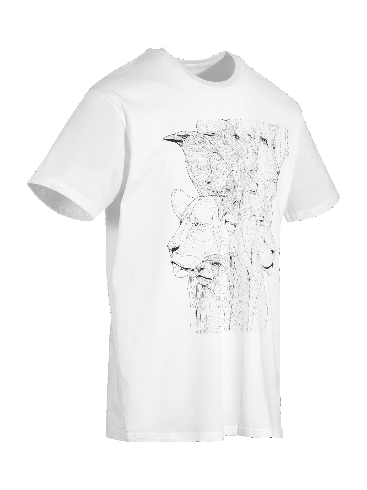 Spirit of the Wild – Animal Line Art Tee product image (11)