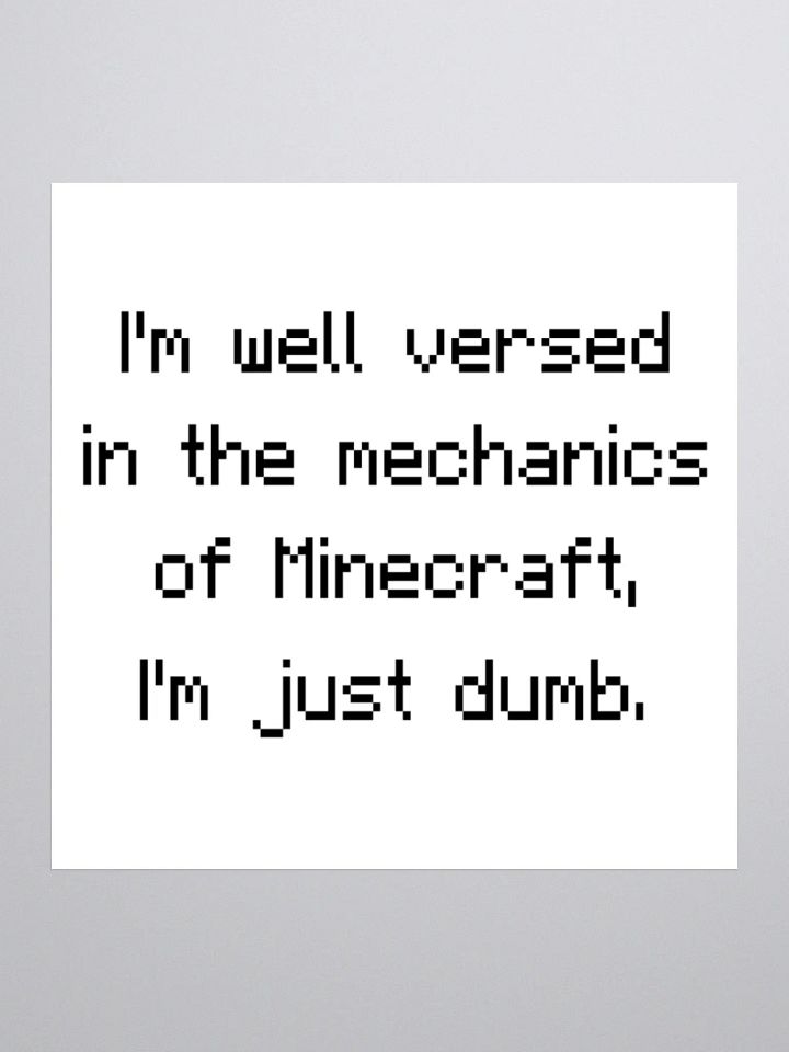 Sticker of Truth (Minecraft Edition) product image (1)
