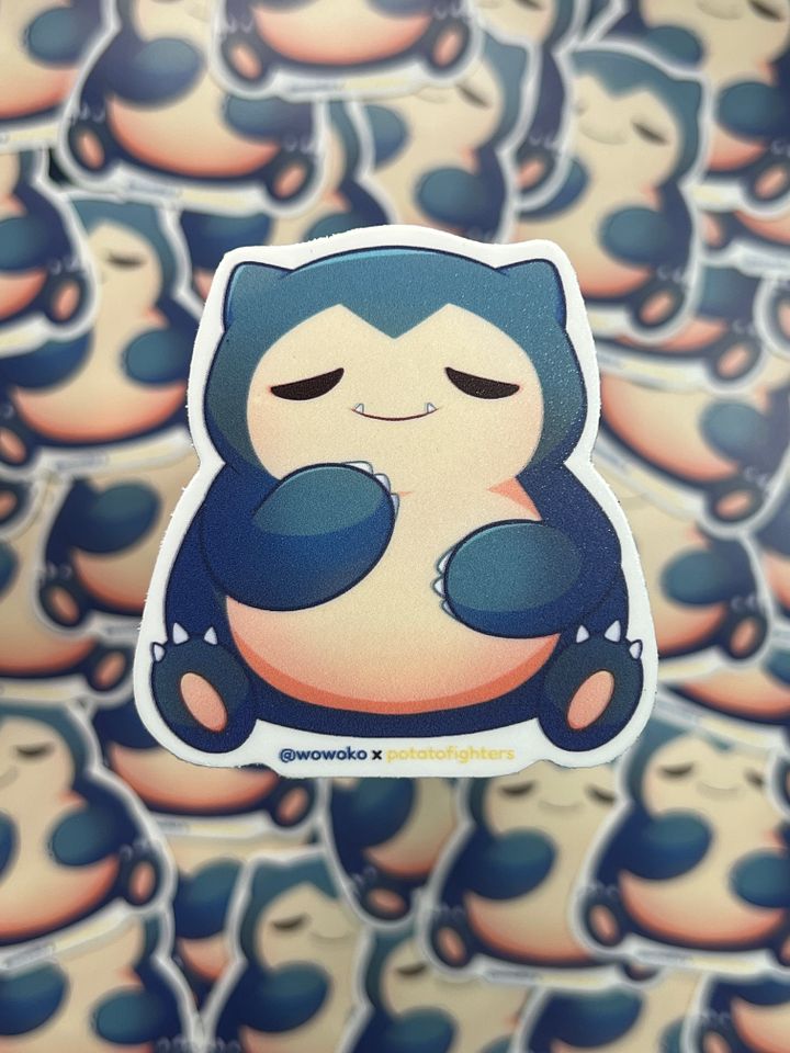 WoWoKo x Potato Fighters - Snorlax - Sticker product image (1)