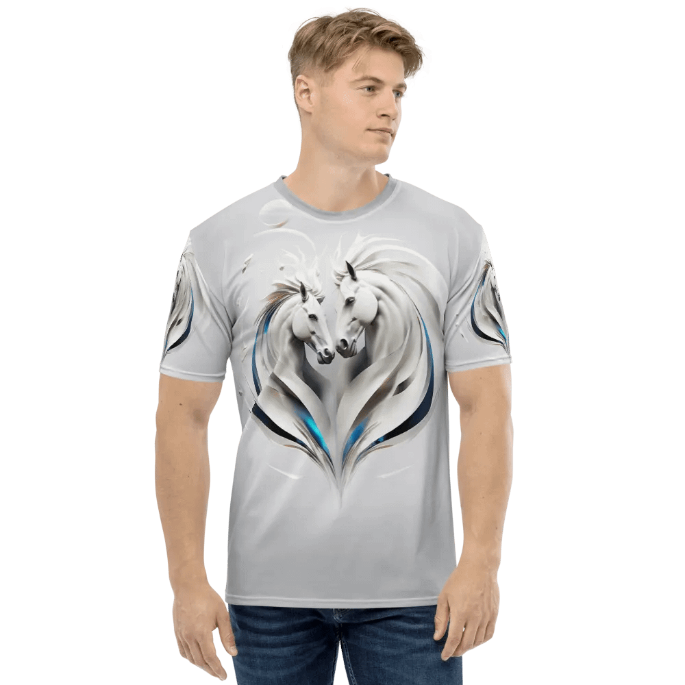 Double Horse Art T shirt product image (1)
