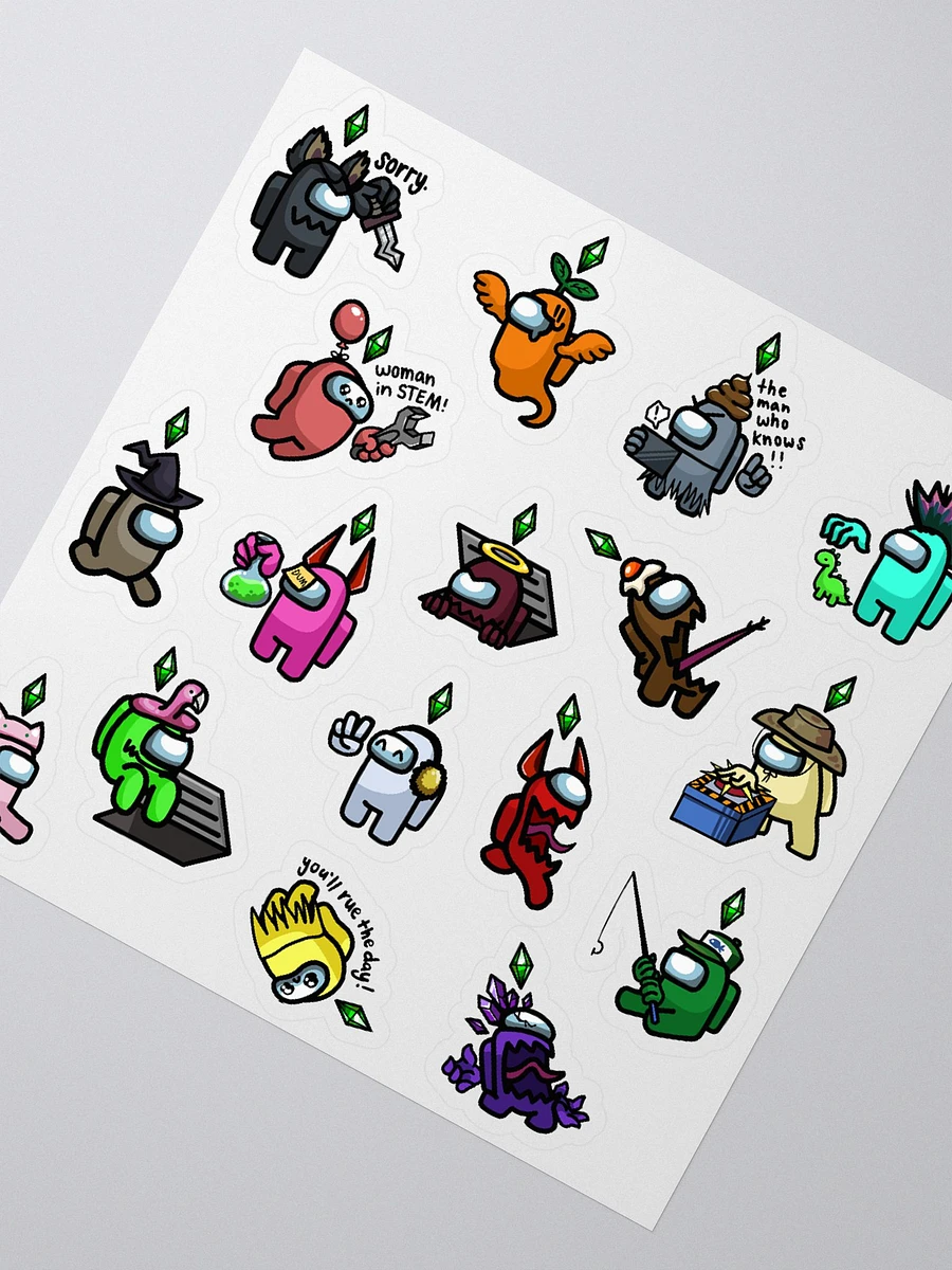 simmer amongus Stickers product image (2)
