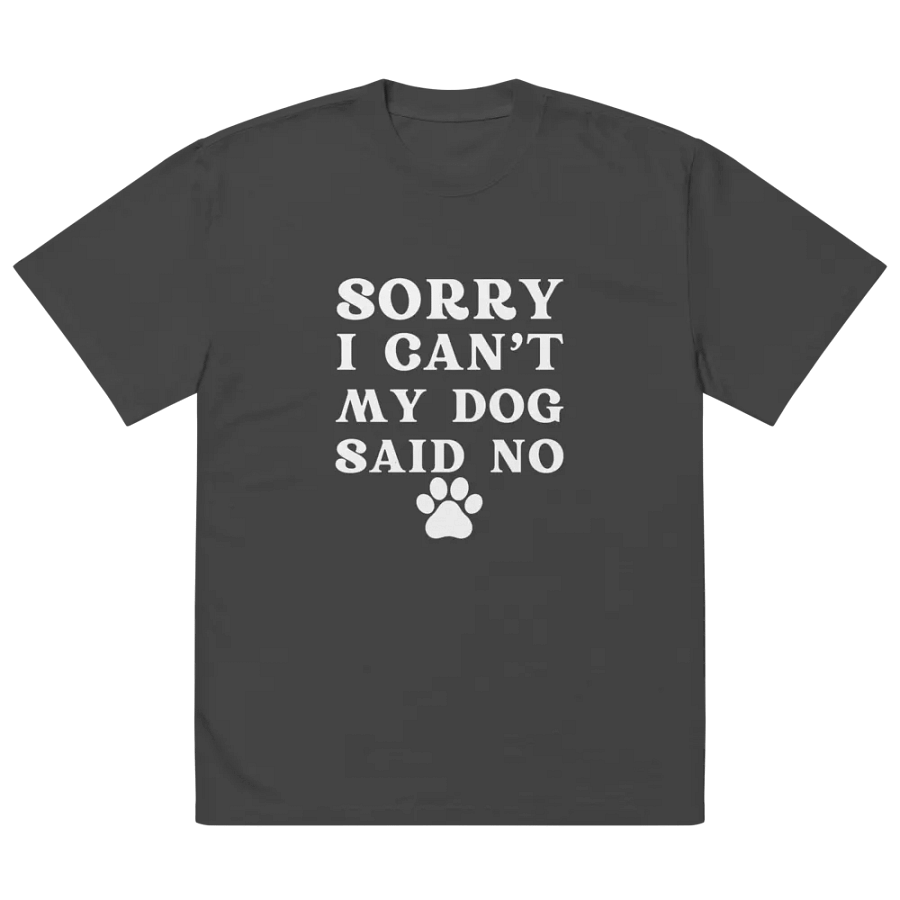 Sorry I Can't My Dog Said No Canine Rebellion Faded Tee product image (3)