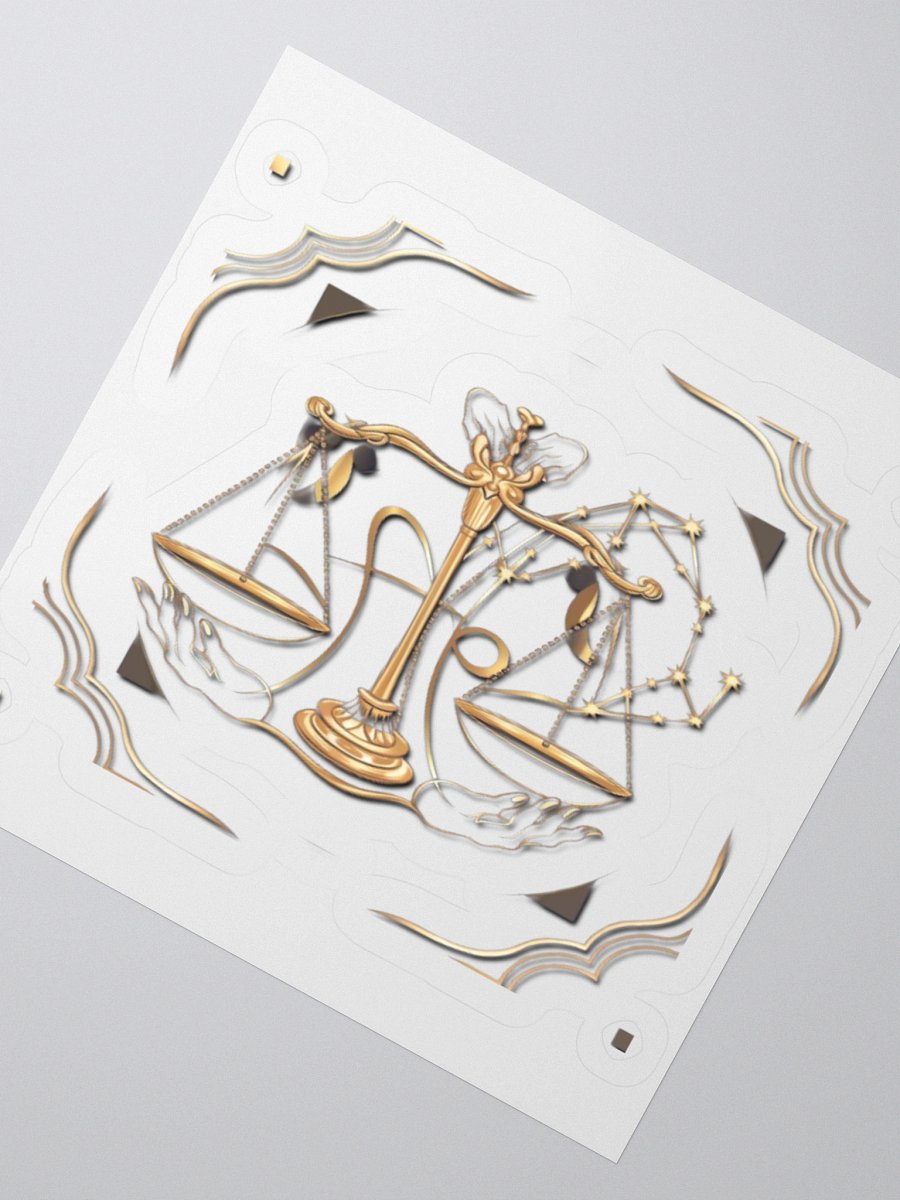 Libra Scales & Constellation Kisscut Stickers product image (4)