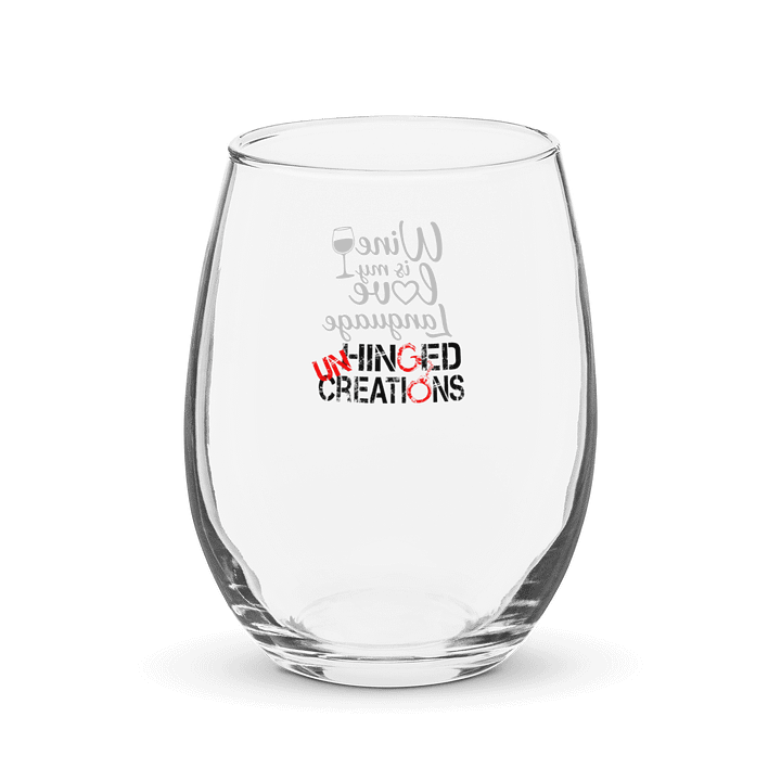 Wine is My Love Language Wine Glass product image (2)