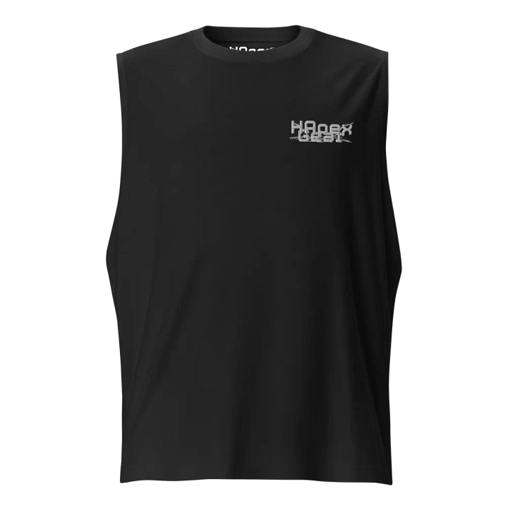 Muscle Tank - Embroidered - White HApex Gear White Logo product image (2)