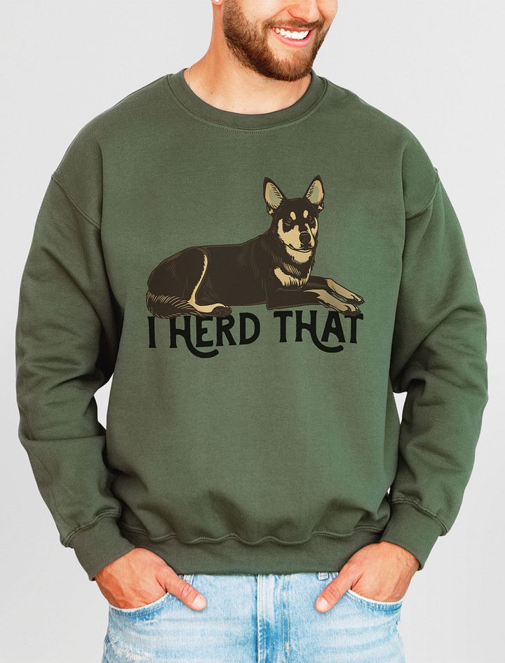 I Herd That Sweatshirt | Funny Australian Kelpie (Brown) Shirt for Herding Dog Owners product image (11)